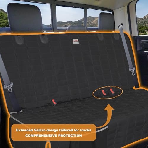 Reliadura Dog Car Seat Cover for Back Seat, Washable Bench Seat Cover for Truck - Image 5