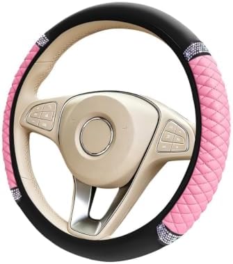 Bling Car Steering Wheel Cover, Crystal Rhinestones Vehicle Steering Guard Wrap - Image 7
