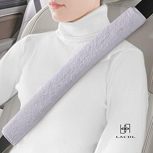 LACDL Extra Long Seatbelt Cover Super Soft Furry - Image 2