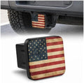 Trailer Hitch Covers Vintage American Flag Heavy Duty 2 Inch Hitch Cover by Unknown