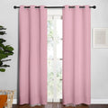 NICETOWN Window Curtain Panels, 1 Pair, 34 by 84-inch, Crystal Pink by NICETOWN