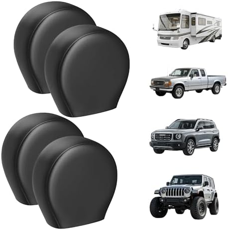 Moonet Thickened PVC Leather Tire Cover, Universal Fit 19-22" by Moonet