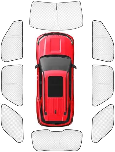 KMF 8pcs Thicken Sun Shades for Ford Explorer 2011-2019 Accessories, Windshield by KMF