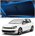 Magnelex Windshield Sun Shade for Volkswagen Golf/Rabbit/Gti/R32/MK6 2010-2014 by Magnelex