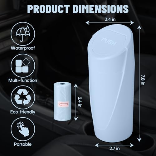 Car Trash Can Bin with Lid - Image 6