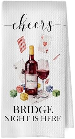 Bunco Bridge Wine Kitchen Towel by Unknown