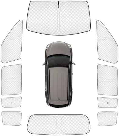 KMF 10pcs Thicken Sun Shades for Hyundai Santa Fe 2024-2025 2026 Accessories by KMF