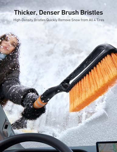 AstroAI 27" 2-in-1 Detachable Snow Brush & Ice Scrapers - Image 3