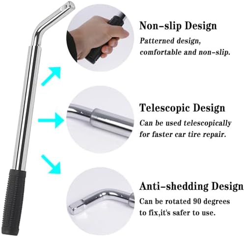 4PCS Car Wrench Set, 14-20Inch Telescoping Lug Nut Wheel Wrench - Image 5
