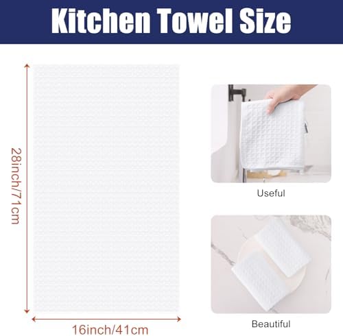Homaxy Microfiber Waffle Weave Kitchen Towels, 6 Pack - Image 2
