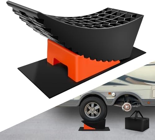 ROBLOCK Tandem Trailer Tire Change Ramp, Tire Lifts Up to 6.3", Raised Tire by ROBLOCK