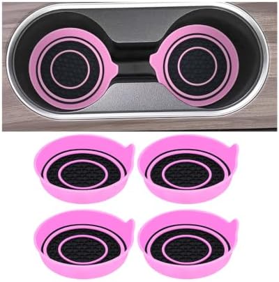Mandark 4PCS Car Cup Holder Coaster, 2.75 Inch Non-Slip Vehicle Cup Holder by Unknown