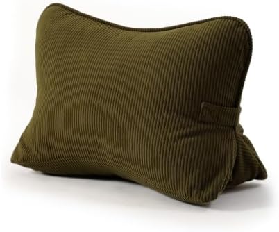 Pat. Pend. Corduroy Triangle Back Pillow by Ailuteie