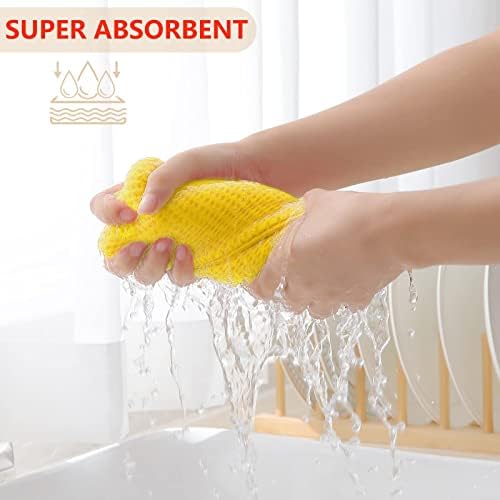 Homaxy 100% Cotton Waffle Weave Kitchen Dish Cloths 8-Pack - Image 3