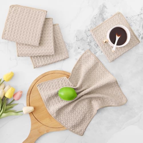 Homaxy Microfiber Waffle Weave Kitchen Dish Cloths, 12 Pack - Image 6