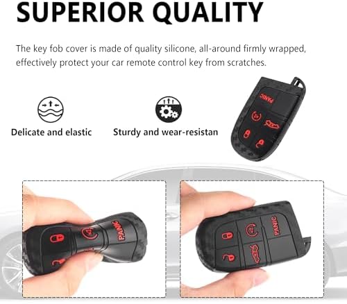 5 Buttons Key Fob Cover, Key Fob Replacement - Image 3