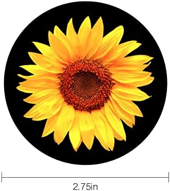 Sunflower Car Cup Holder Coaster 2PCS 2.75" Universal Silicone Auto Cup Holder - Image 3