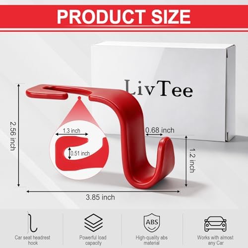 LivTee Car Seat Headrest Hook - Image 3
