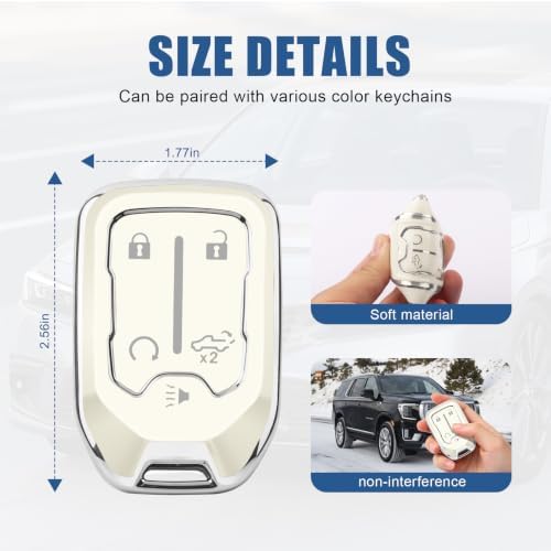 for GMC Key Fob Cover, 5 Buttons TPU Protection Case - Image 5