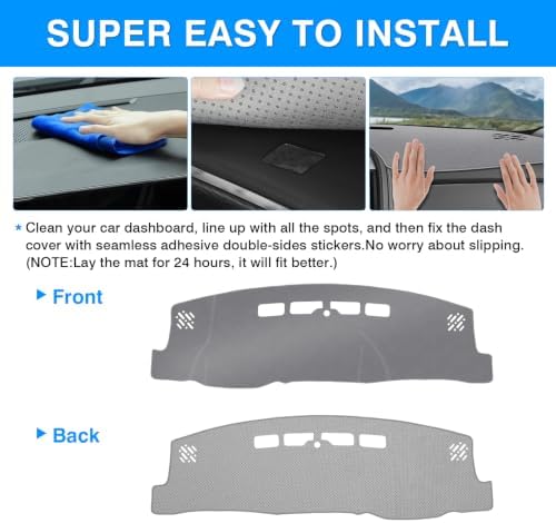 Autorder Gray Dashboard Cover Mat - Image 5