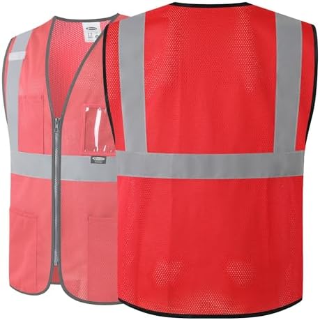 JKSafety Safety Vest for men women Hi Vis Vest - Image 3