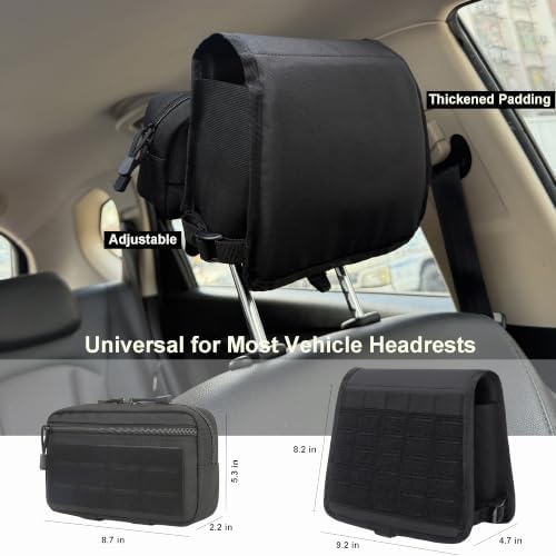 Katadem Car Seat Back Organizer, 2 in 1 Detachable Car Headrest Organizer - Image 4