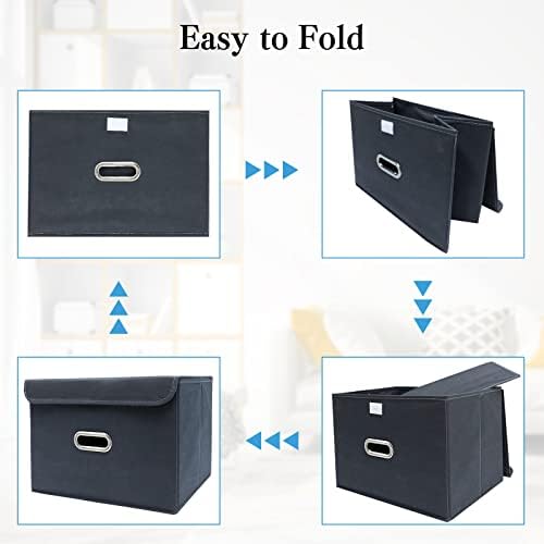 STOREONE Fabric Storage Cube Bins Foldable Organizer Container Collapsible - Image 6