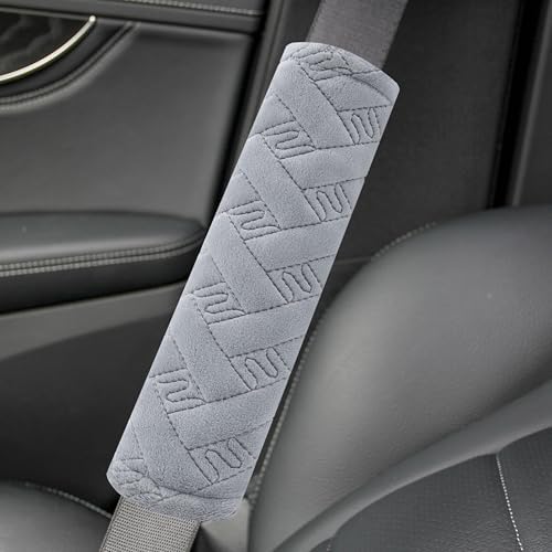 Amooca 2-Pack Braid Pattern Seat Belt Covers Shoulder Pads - Image 2