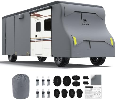 Class C RV Cover Set, Fonzier Heavy Duty 9 Layers RV Cover Fits 26-29FT by Fonzier-Direct