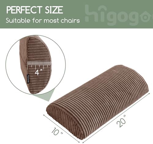 HIGOGOGO Lumbar Support Pillow for Recliner Chair/Accent Chair/Couch, Memory - Image 3