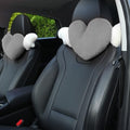 2 Pack Heart Shaped Cute Car Headrest Pillow by Sexysamba