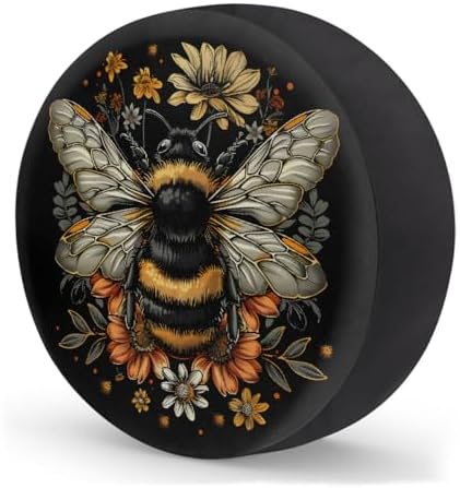 Bee Spare Tire Cover 14in Spare Wheel Covers Tire Storage Cover - Image 2