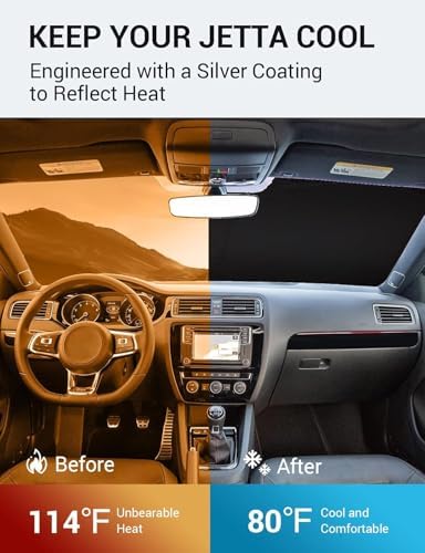 Proadsy Custom Fit Car Windshield Sun Shade - Image 3