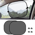 2PCS Car Window Shad, Universal Car Sunshade Side Window Cover, 17.2"x14"/2PCS by Unknown