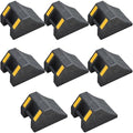 OrangeStar 8-Pack Rubber Wheel Chocks, Tire Chock by OrangeStar