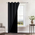 Yakamok Black Blackout Curtains 84 Inches Long by Yakamok