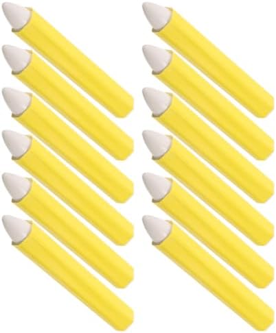 Beaupretty 12pcs Yellow Tire Marker Pen Wax Crayon by Beaupretty