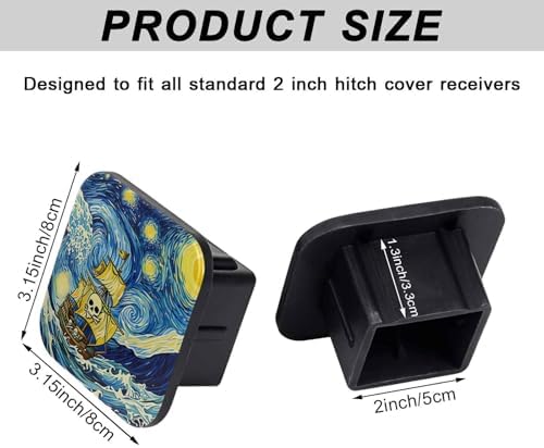 2" Trailer Hitch Cover Rubber Receiver Tube Cap Trailer Hitch Covers - Image 2