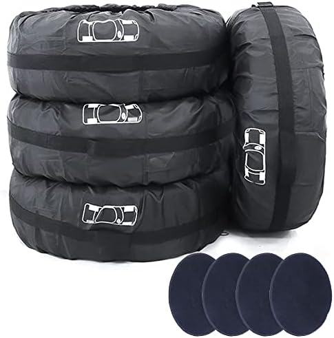 Tire Cover 4pcs Skyour Adjustable Waterproof Seasonal Spare Car Wheel Tire by Skyour