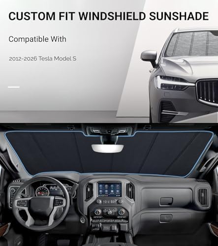 Pigenius Windshield Sun Shade for Tesla Model S 2012-2026 - Image 2