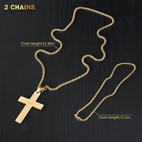Pendant Cross for Car Rear View Mirror Necklace for Men Charm Car Mirror - Image 4
