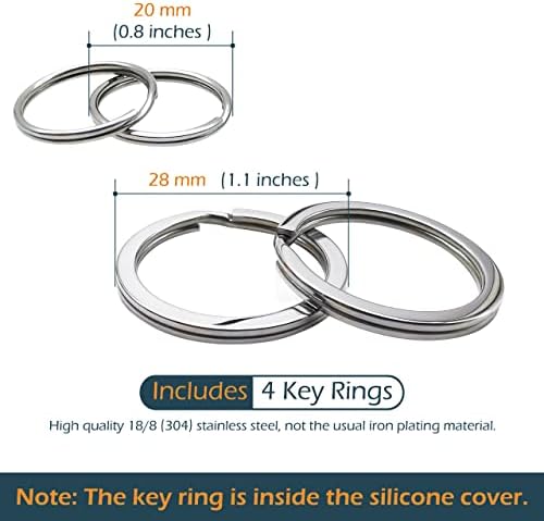 2Pcs Silicone 5 Buttons Key Fob Cover Remote Case Keyless Protector Compatible - Image 5