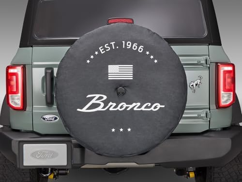 2021-2024 Ford Bronco OEM Abstract Bronco Logo EST 1966 35" Spare Wheel Tire by FordMerchandise