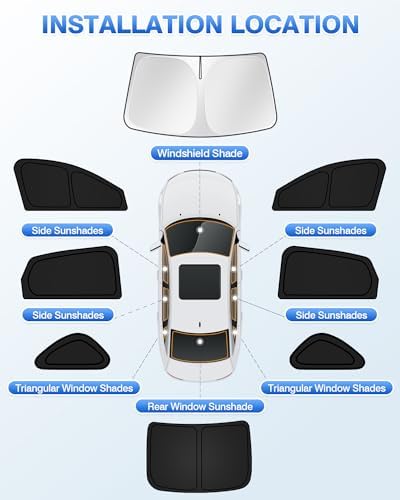 Canvcle Sunshades for Honda Accord 2023-2025 2026 Accessories Windshield Sun - Image 5