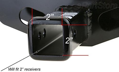 3D Chrome Emblem Trailer Hitch Cover Tube Plug Insert - Image 4
