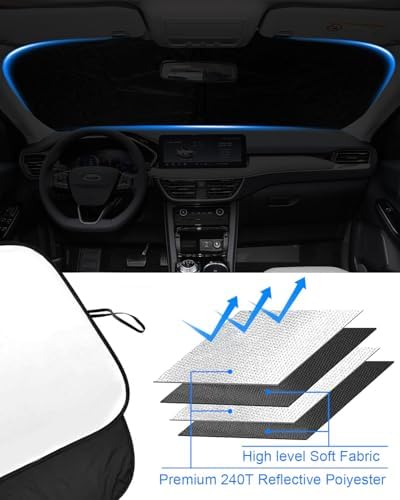Foldable Front Windshield Sunshade fit - Image 5