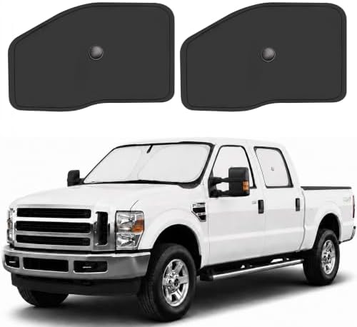 Front Side Window Sun Shade for 2008-2016 Fo'rd F250 F350 Super Duty, 2Dr by ULROLIT