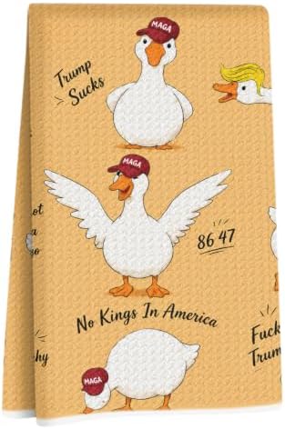 Silly Goose Trump Kitchen Towels Funny Gifts by Lovdazzles