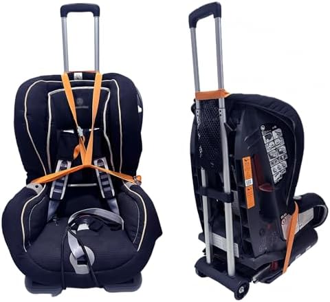Car Seat Dolly for Airport, Foldable Car Seat Travel Cart & Roller - Image 5