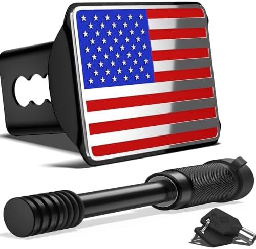 OGYE Heavy American Flag Metal Trailer Hitch Cover by OGYE